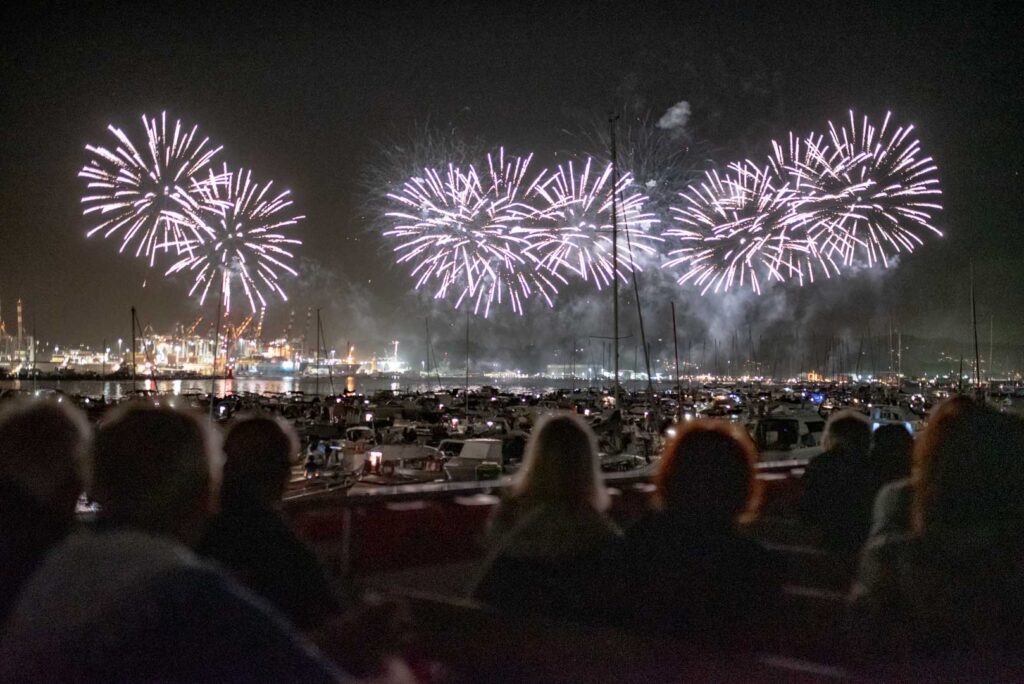 Fuochi d'artificio domenica 3 agosto.